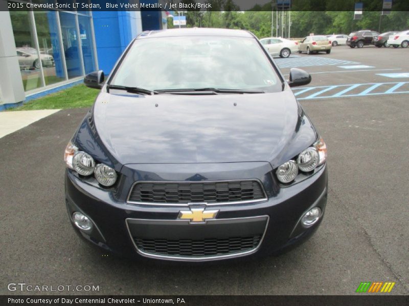 Blue Velvet Metallic / Jet Black/Brick 2015 Chevrolet Sonic LT Sedan