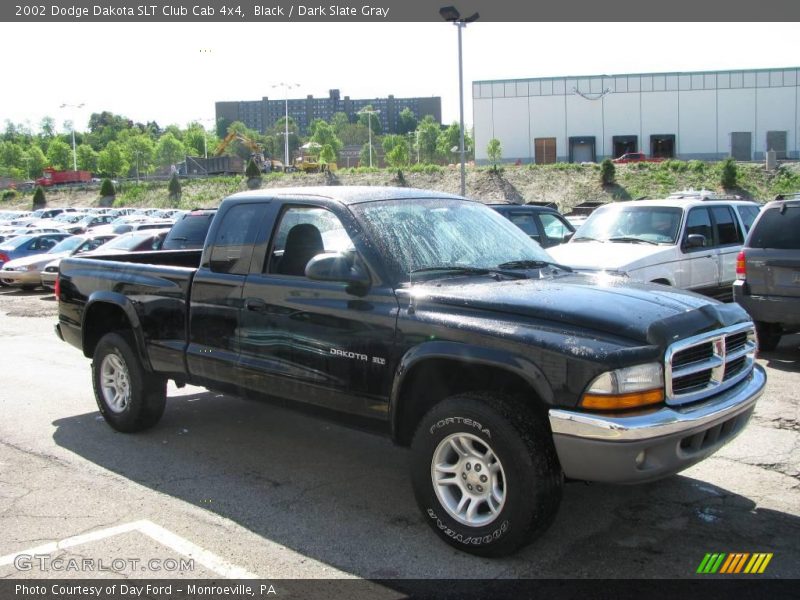 Black / Dark Slate Gray 2002 Dodge Dakota SLT Club Cab 4x4
