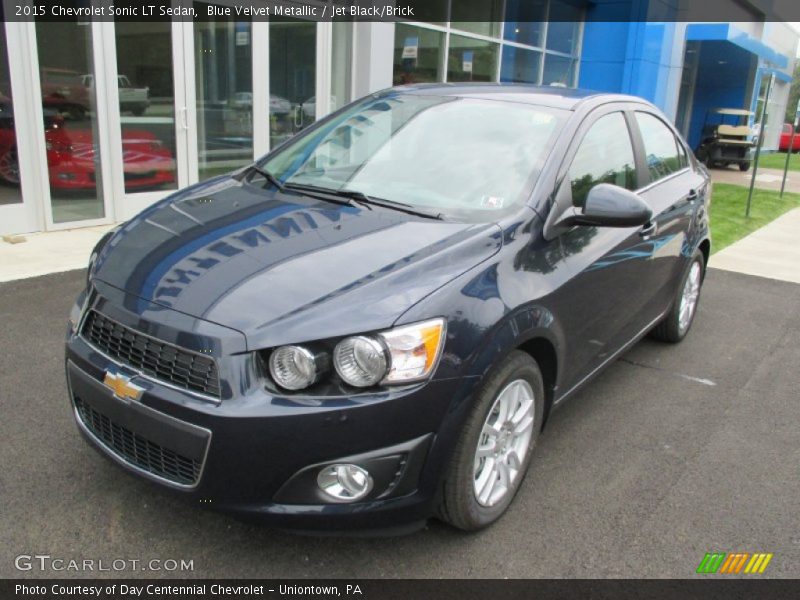 Blue Velvet Metallic / Jet Black/Brick 2015 Chevrolet Sonic LT Sedan
