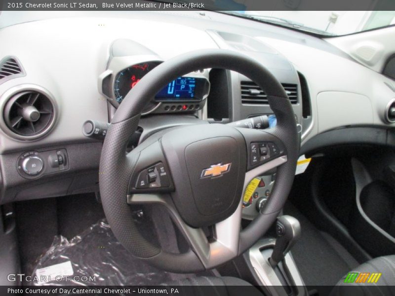 Blue Velvet Metallic / Jet Black/Brick 2015 Chevrolet Sonic LT Sedan