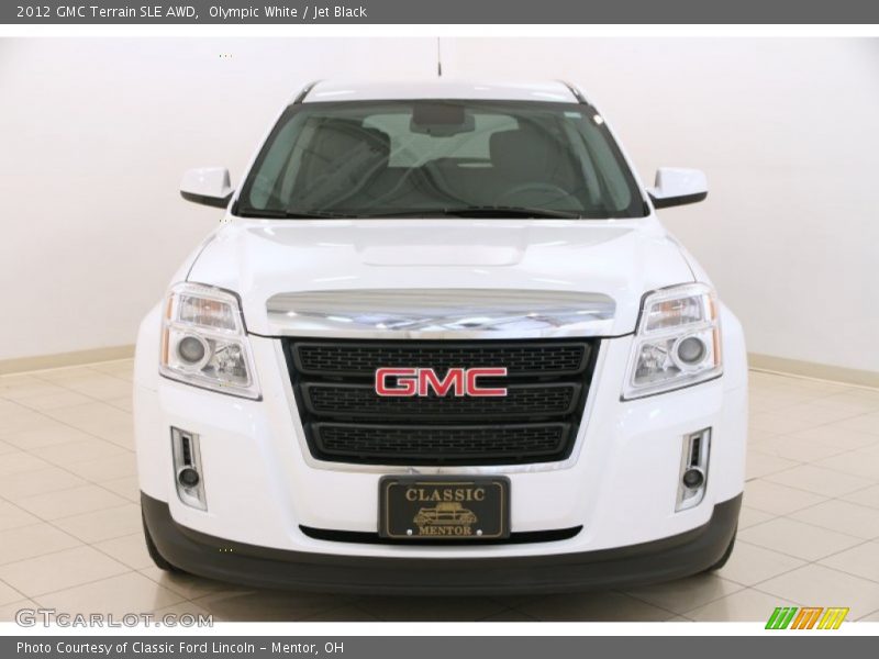 Olympic White / Jet Black 2012 GMC Terrain SLE AWD