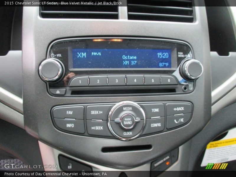Blue Velvet Metallic / Jet Black/Brick 2015 Chevrolet Sonic LT Sedan