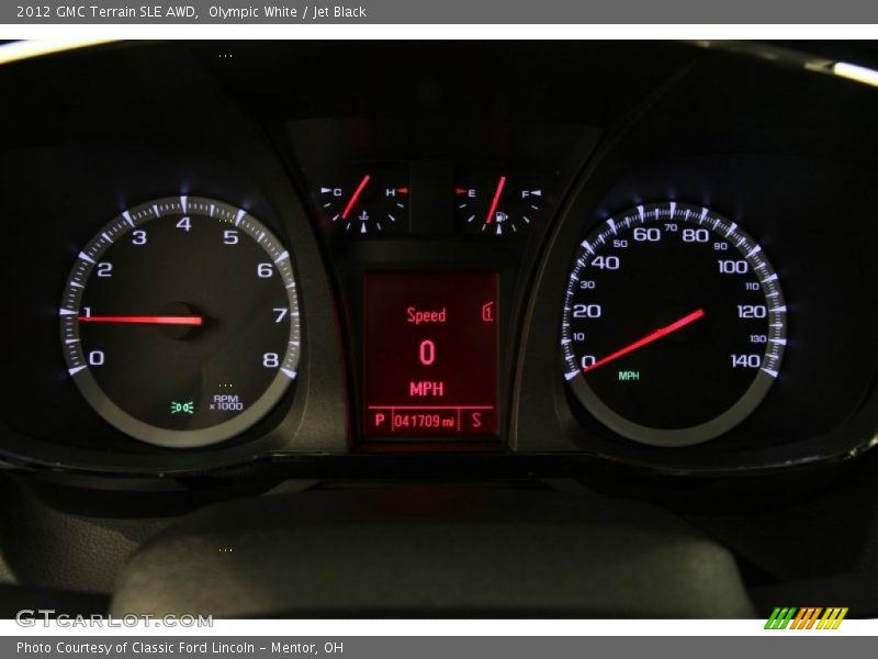 Olympic White / Jet Black 2012 GMC Terrain SLE AWD