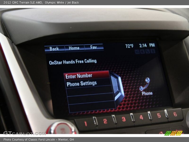Olympic White / Jet Black 2012 GMC Terrain SLE AWD