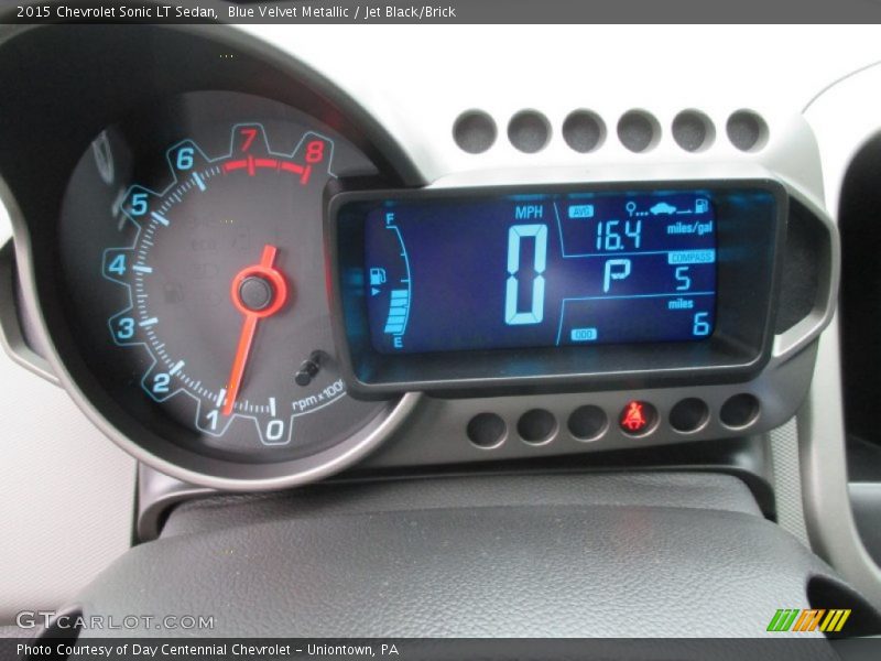 Blue Velvet Metallic / Jet Black/Brick 2015 Chevrolet Sonic LT Sedan