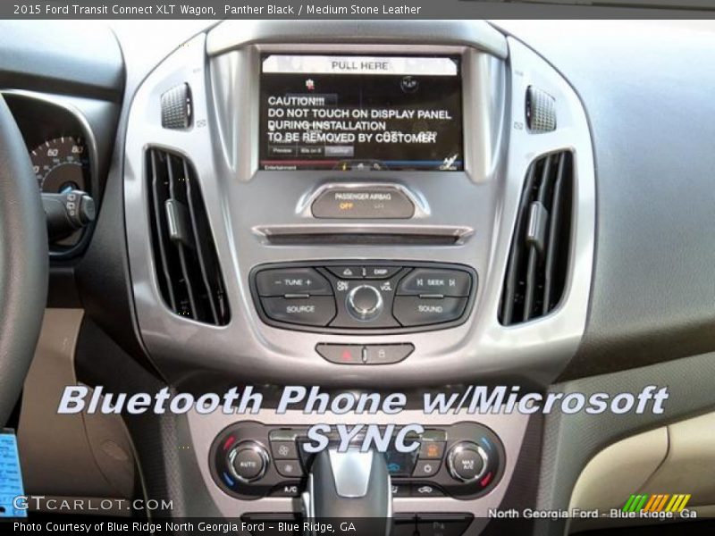 Panther Black / Medium Stone Leather 2015 Ford Transit Connect XLT Wagon