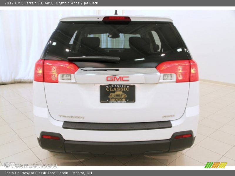 Olympic White / Jet Black 2012 GMC Terrain SLE AWD