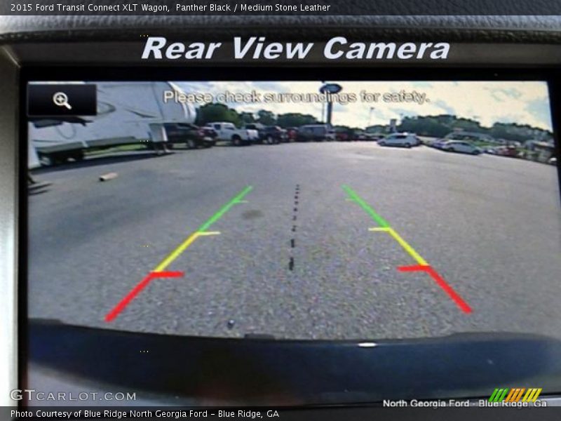 Panther Black / Medium Stone Leather 2015 Ford Transit Connect XLT Wagon