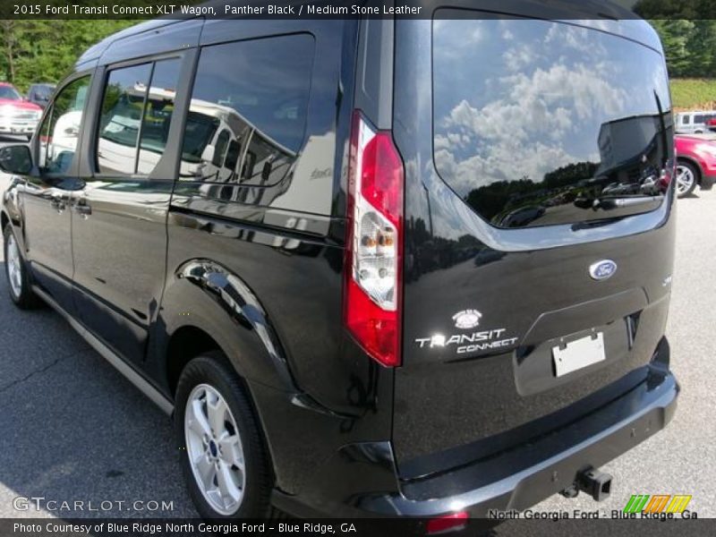 Panther Black / Medium Stone Leather 2015 Ford Transit Connect XLT Wagon