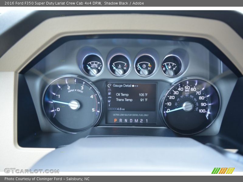  2016 F350 Super Duty Lariat Crew Cab 4x4 DRW Lariat Crew Cab 4x4 DRW Gauges