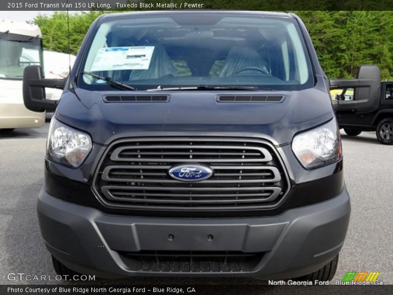 Tuxedo Black Metallic / Pewter 2015 Ford Transit Van 150 LR Long