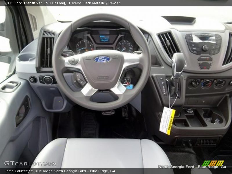 Tuxedo Black Metallic / Pewter 2015 Ford Transit Van 150 LR Long