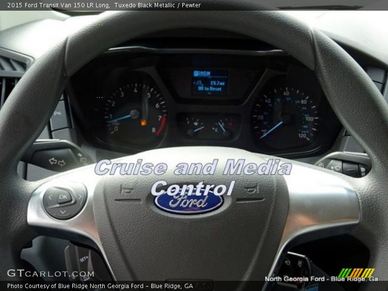 Tuxedo Black Metallic / Pewter 2015 Ford Transit Van 150 LR Long