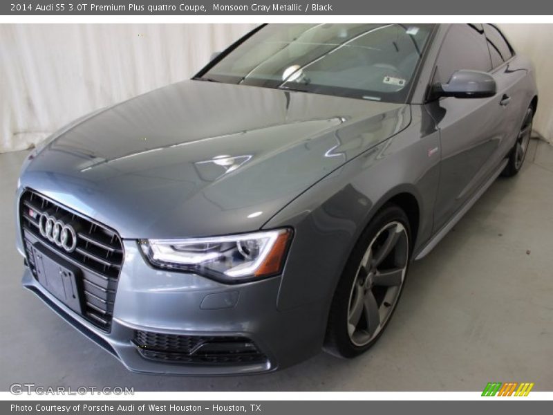 Monsoon Gray Metallic / Black 2014 Audi S5 3.0T Premium Plus quattro Coupe