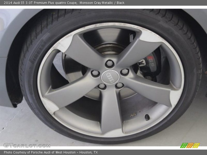 Monsoon Gray Metallic / Black 2014 Audi S5 3.0T Premium Plus quattro Coupe