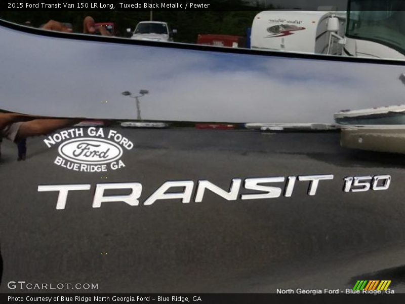Tuxedo Black Metallic / Pewter 2015 Ford Transit Van 150 LR Long