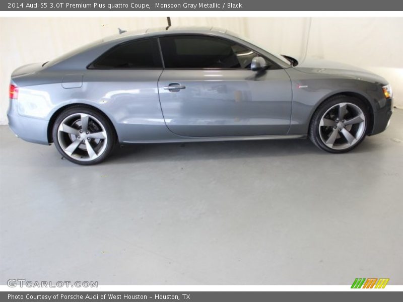 Monsoon Gray Metallic / Black 2014 Audi S5 3.0T Premium Plus quattro Coupe