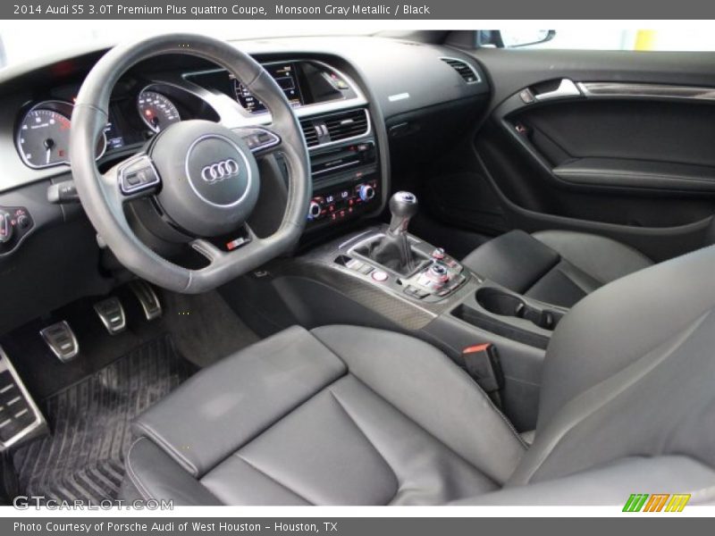 Monsoon Gray Metallic / Black 2014 Audi S5 3.0T Premium Plus quattro Coupe