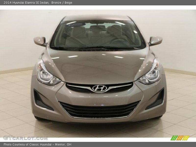 Bronze / Beige 2014 Hyundai Elantra SE Sedan