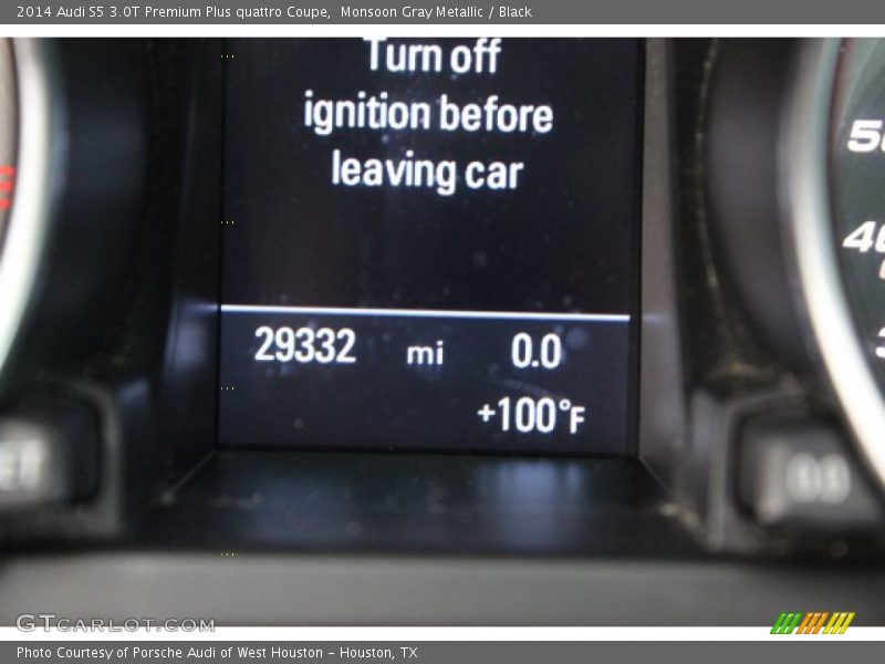Monsoon Gray Metallic / Black 2014 Audi S5 3.0T Premium Plus quattro Coupe