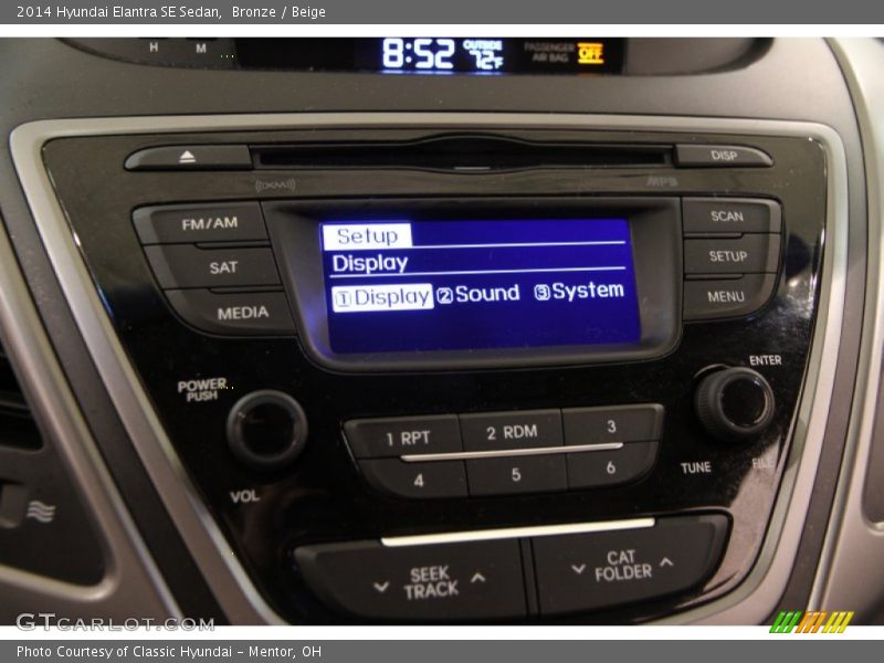 Bronze / Beige 2014 Hyundai Elantra SE Sedan