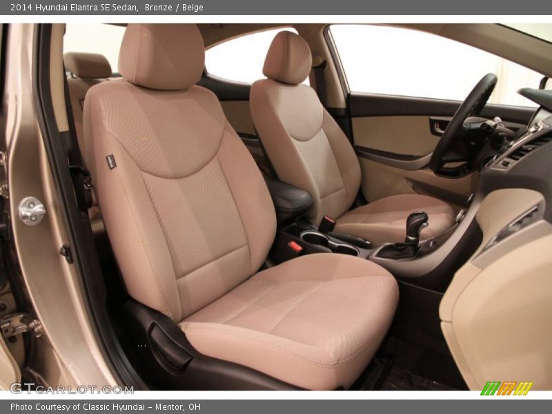 Bronze / Beige 2014 Hyundai Elantra SE Sedan