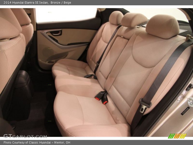 Bronze / Beige 2014 Hyundai Elantra SE Sedan