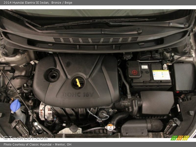 Bronze / Beige 2014 Hyundai Elantra SE Sedan