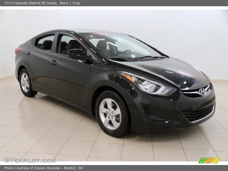 Black / Gray 2014 Hyundai Elantra SE Sedan