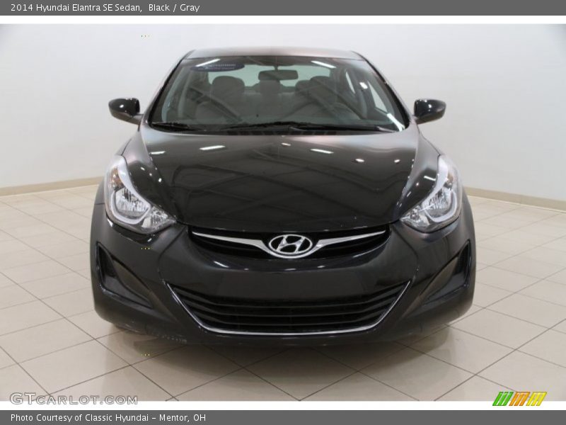 Black / Gray 2014 Hyundai Elantra SE Sedan