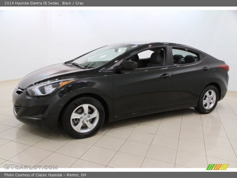 Black / Gray 2014 Hyundai Elantra SE Sedan