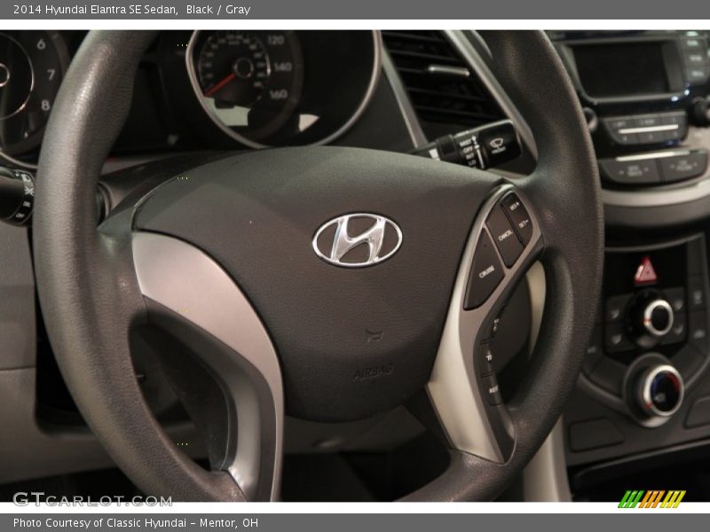 Black / Gray 2014 Hyundai Elantra SE Sedan