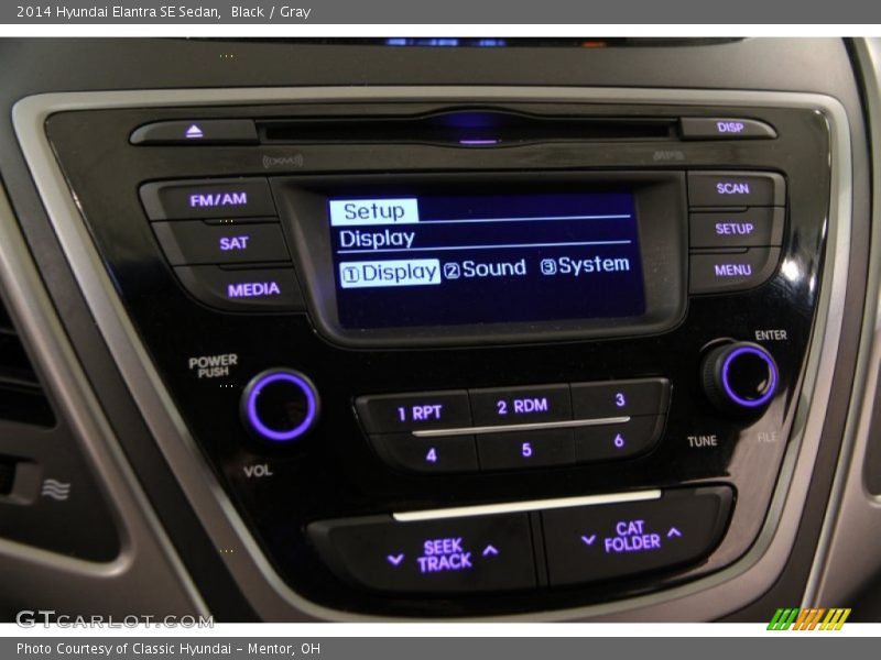 Black / Gray 2014 Hyundai Elantra SE Sedan