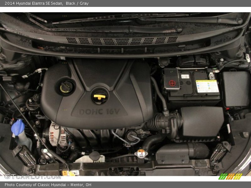 Black / Gray 2014 Hyundai Elantra SE Sedan