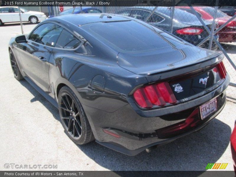 Black / Ebony 2015 Ford Mustang EcoBoost Premium Coupe