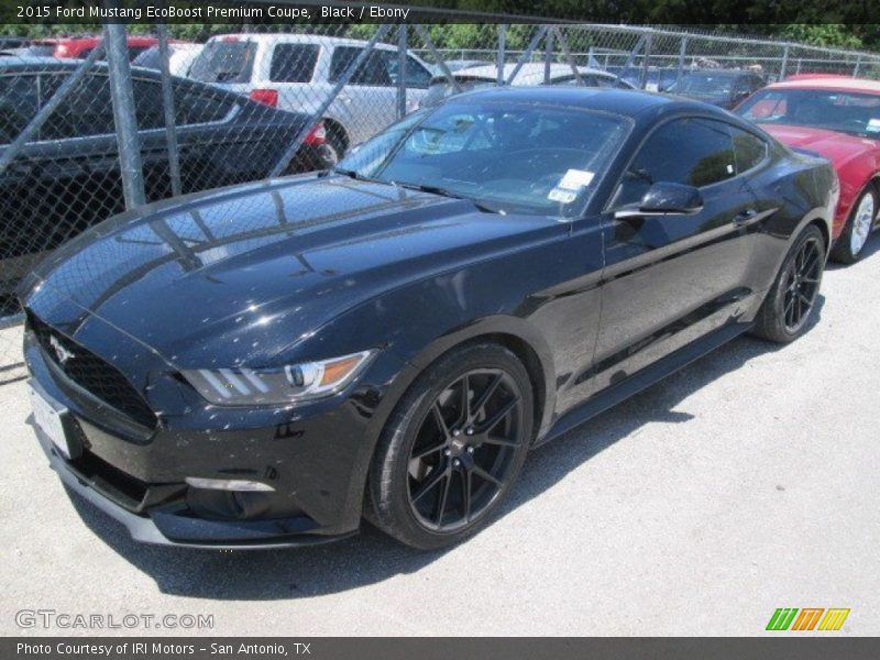 Black / Ebony 2015 Ford Mustang EcoBoost Premium Coupe