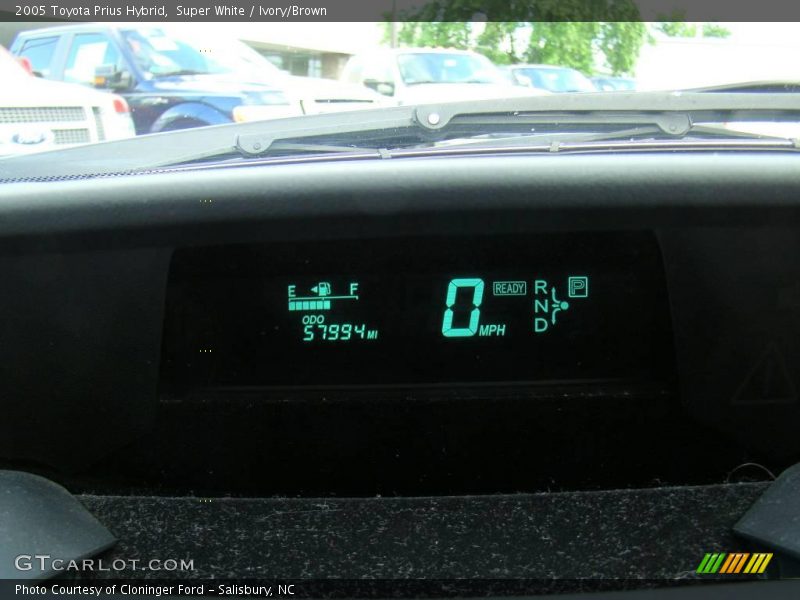 Super White / Ivory/Brown 2005 Toyota Prius Hybrid