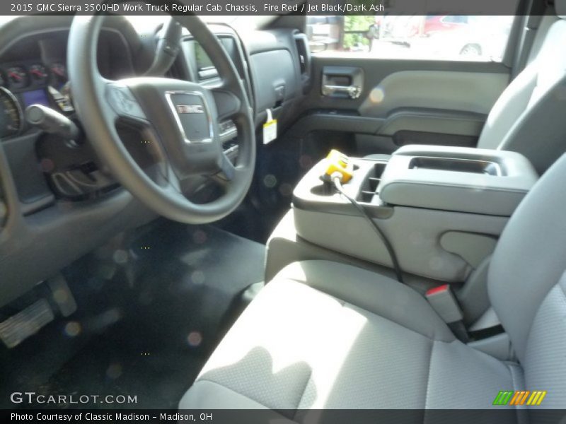 Fire Red / Jet Black/Dark Ash 2015 GMC Sierra 3500HD Work Truck Regular Cab Chassis