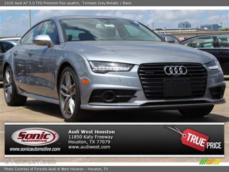 Tornado Grey Metallic / Black 2016 Audi A7 3.0 TFSI Premium Plus quattro