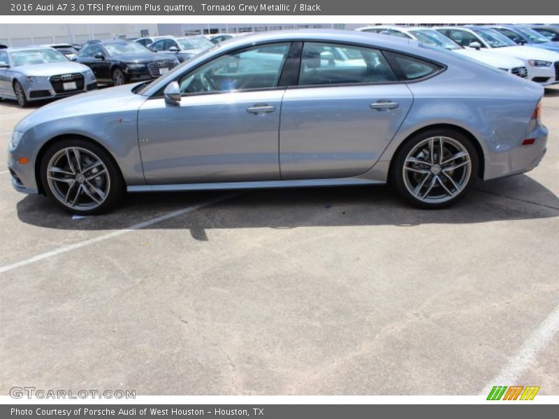 Tornado Grey Metallic / Black 2016 Audi A7 3.0 TFSI Premium Plus quattro