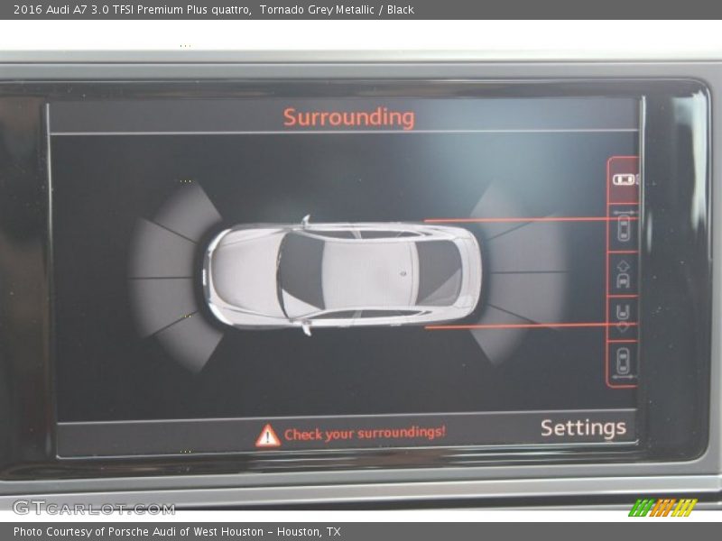 Tornado Grey Metallic / Black 2016 Audi A7 3.0 TFSI Premium Plus quattro