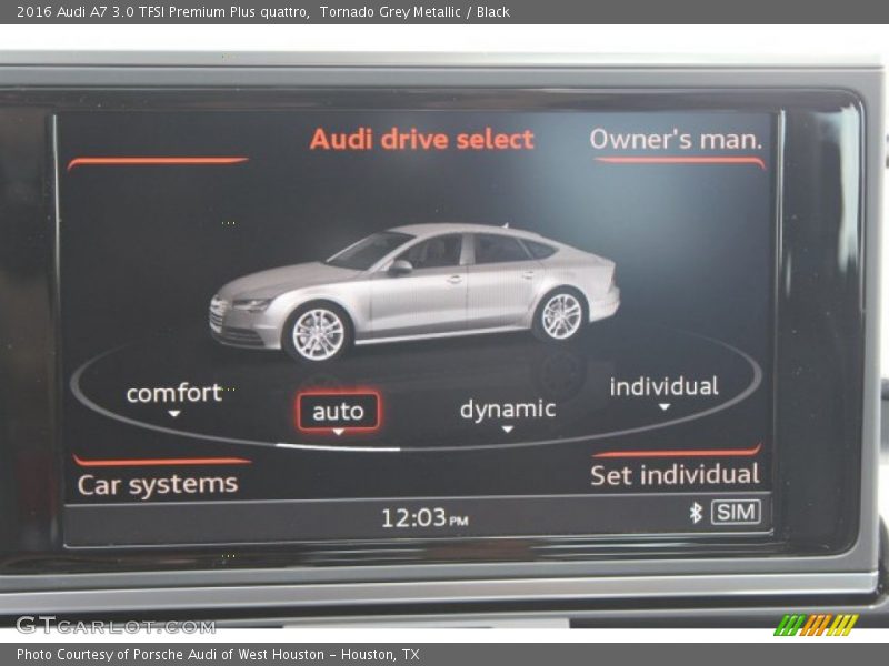 Tornado Grey Metallic / Black 2016 Audi A7 3.0 TFSI Premium Plus quattro