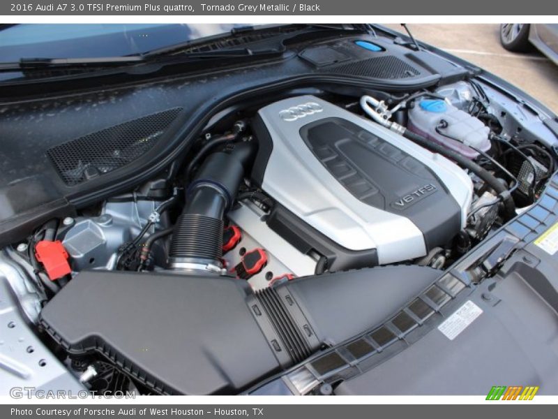 Tornado Grey Metallic / Black 2016 Audi A7 3.0 TFSI Premium Plus quattro