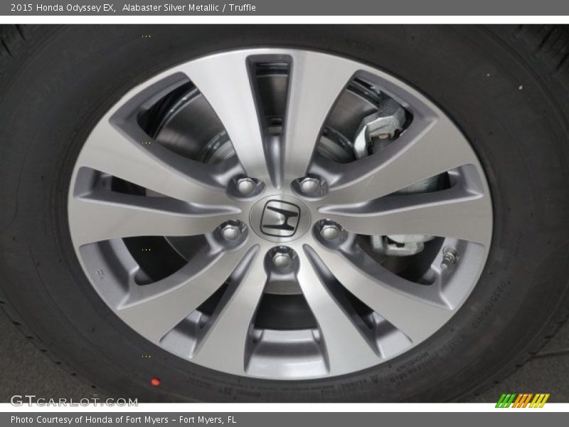 Alabaster Silver Metallic / Truffle 2015 Honda Odyssey EX