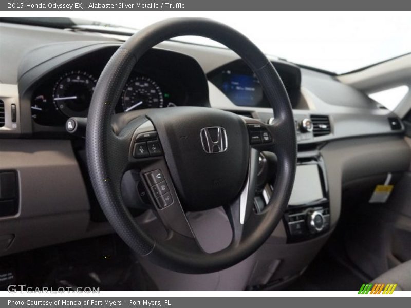 Alabaster Silver Metallic / Truffle 2015 Honda Odyssey EX