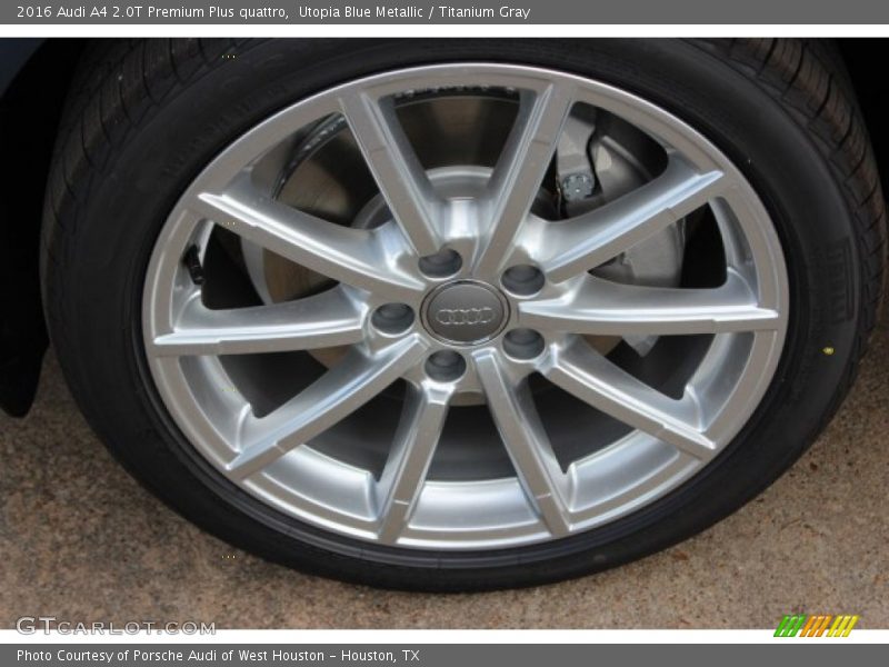 Utopia Blue Metallic / Titanium Gray 2016 Audi A4 2.0T Premium Plus quattro