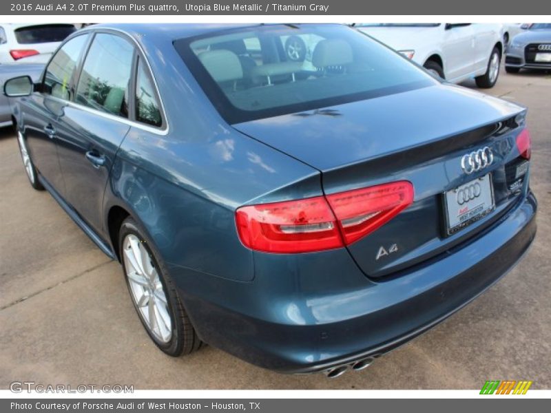 Utopia Blue Metallic / Titanium Gray 2016 Audi A4 2.0T Premium Plus quattro