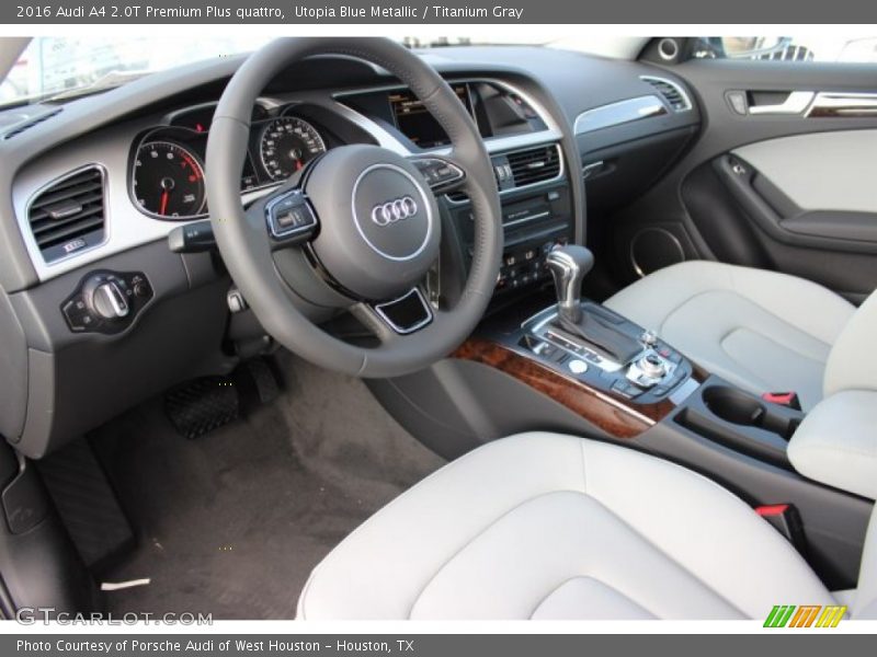  2016 A4 2.0T Premium Plus quattro Titanium Gray Interior