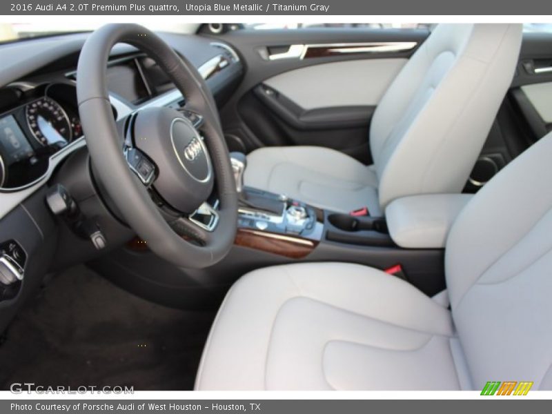 Utopia Blue Metallic / Titanium Gray 2016 Audi A4 2.0T Premium Plus quattro