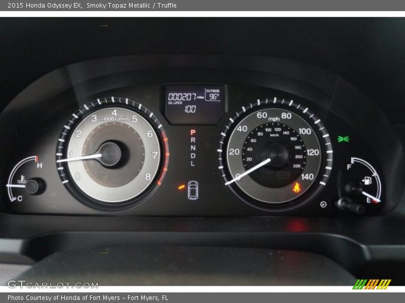 Smoky Topaz Metallic / Truffle 2015 Honda Odyssey EX